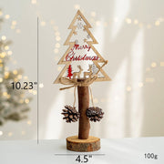 Christmas Tree Elk Tabletop Centerpiece Decorations Bulk Holiday Ornaments Set
