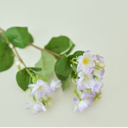 24 Inch Artificial Silk Jasmine Branches Stems with Leaves, 10 Pcs Bulk Pack