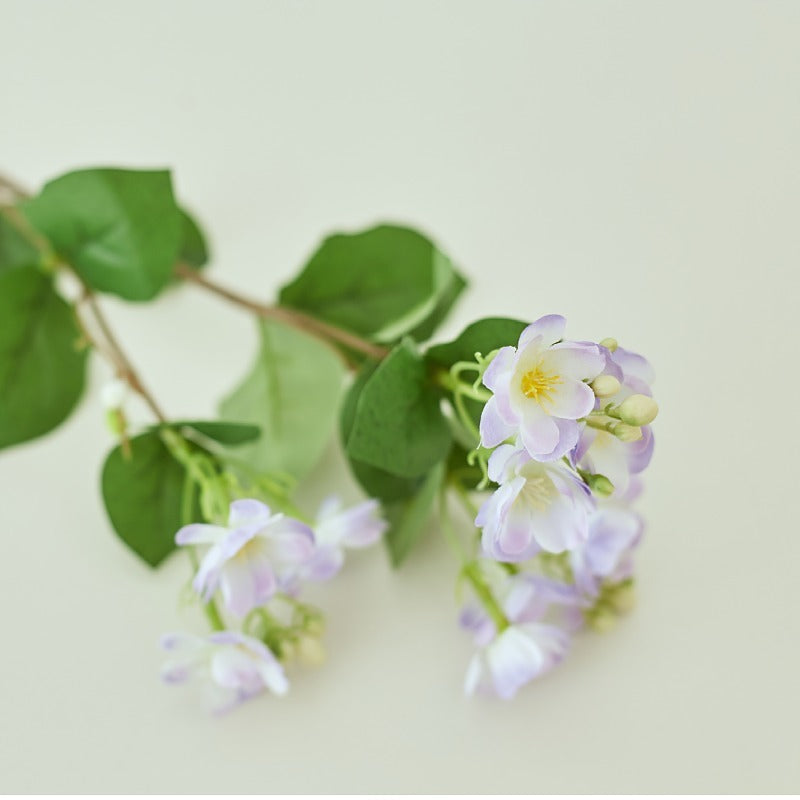 24 Inch Artificial Silk Jasmine Branches Stems with Leaves, 10 Pcs Bulk Pack