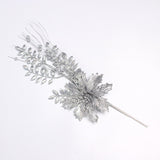 Christmas Glitter Hollowed-out Pagoda Leaf Branches - 6PCS 16.9" Festive Decor Accessories