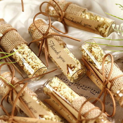 Unique Bridesmaid Gift - Rose Bud Glass Decor Wedding Favor for Women Elegant & Practical Wedding Present