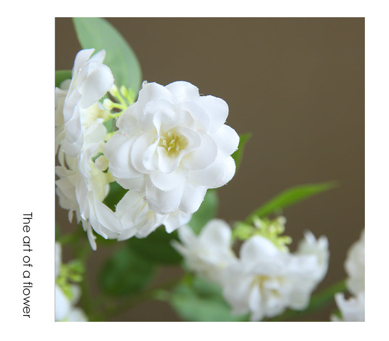 Artificial Camellia Silk Flower, 34" Single Stem with 17 Blooms, Perfect for Home Decor, Weddings, and Events, Available in White, Pink, Purple, and Rose