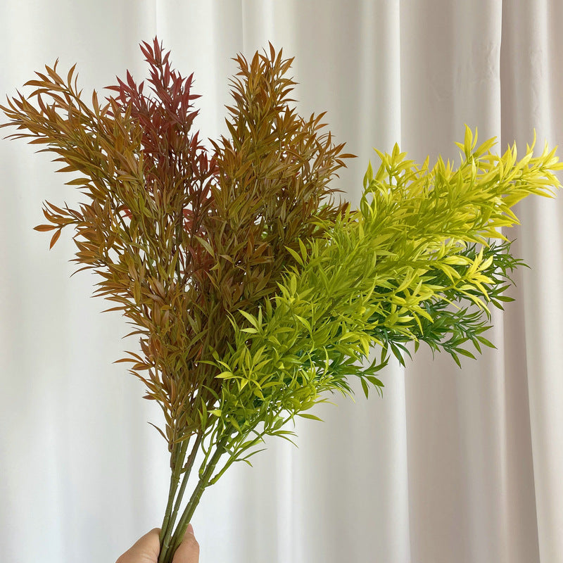 Single Stem Long Star Grass Artificial Plant, 32" Tall, Realistic Plastic Foliage for Weddings, Home Decor, and Commercial Spaces