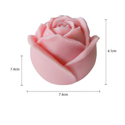 Handmade Rose Shaped Scented Candles - Valentine's Day Gifts & Photo Props (2 Sizes: 1.5"/3")