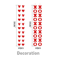 Red Heart Spiral Wedding Decorations - 7 Styles Valentine's Day Proposal Paper Garlands