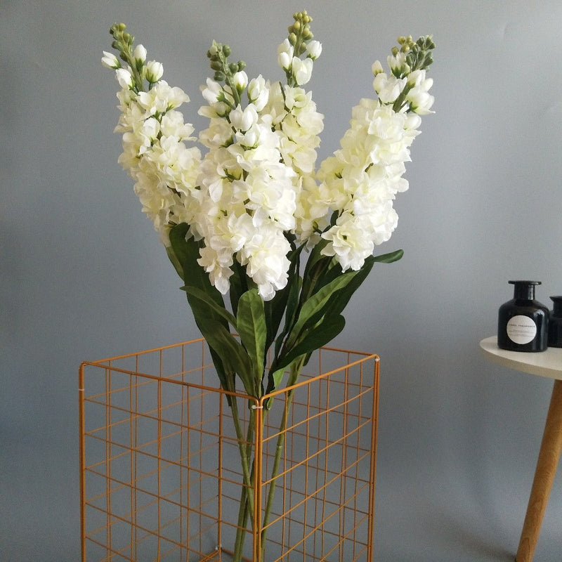 Artificial Purple Hyacinth Flowers 24 Inch Stem 10 Pcs Bulk Silk Stems
