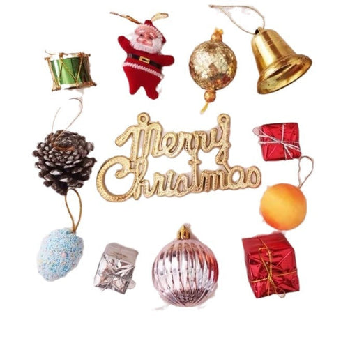 Bulk Christmas Tree Ornaments Set 50 Pcs Hanging Decorations Assorted Colors Holiday Decor