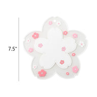 Bulk 3 Pcs PVC Sakura Coasters Cute Non-Slip Washable Silicone Placemat for Party Dining Decor Wholesale