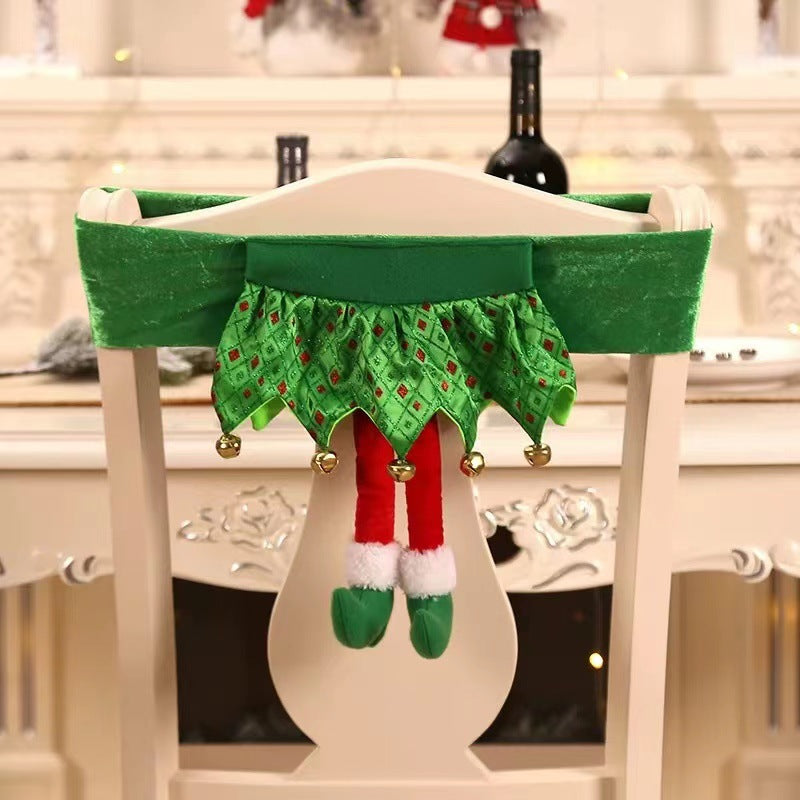 Christmas Chair Covers - New Santa Belt Elf & Girl Skirt Styles | 18x12 Inches