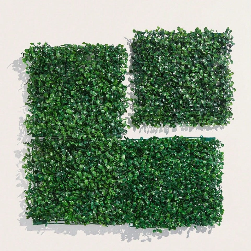 10-Pack 9.8×9.8 Inch (25×25 cm) Milan Grass Wedding Backdrop - Faux Greenery Wall Panels for Wedding Decor