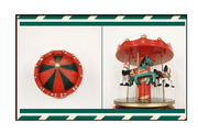 Christmas Carousel Music Box with 4 Moving Horses, Festival Ornament Toy, Bulk Wholesale