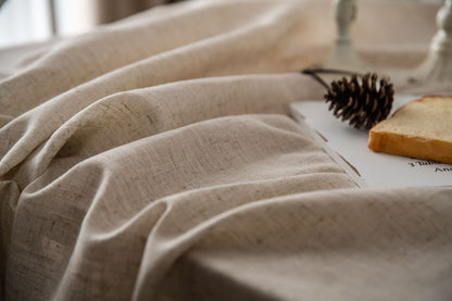 Bulk Linen Tablecloth Rectangle Tassel Table Cloth for Kitchen Dining Room Table Cover Wholesale