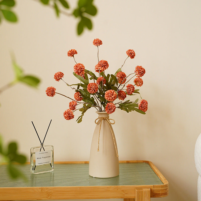 Wedding Floral Backdrop Decor Premium 10Pcs Artificial Mums UV Resistant for Venue Styling