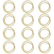 Bulk 12 Pcs Metal Spiral Napkin Rings for Weddings Receptions Dinner Party Decor Wholesale