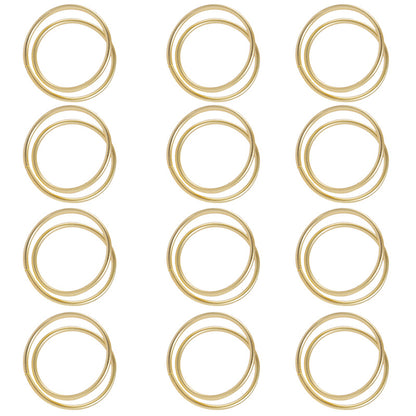 Bulk 12 Pcs Metal Spiral Napkin Rings for Weddings Receptions Dinner Party Decor Wholesale