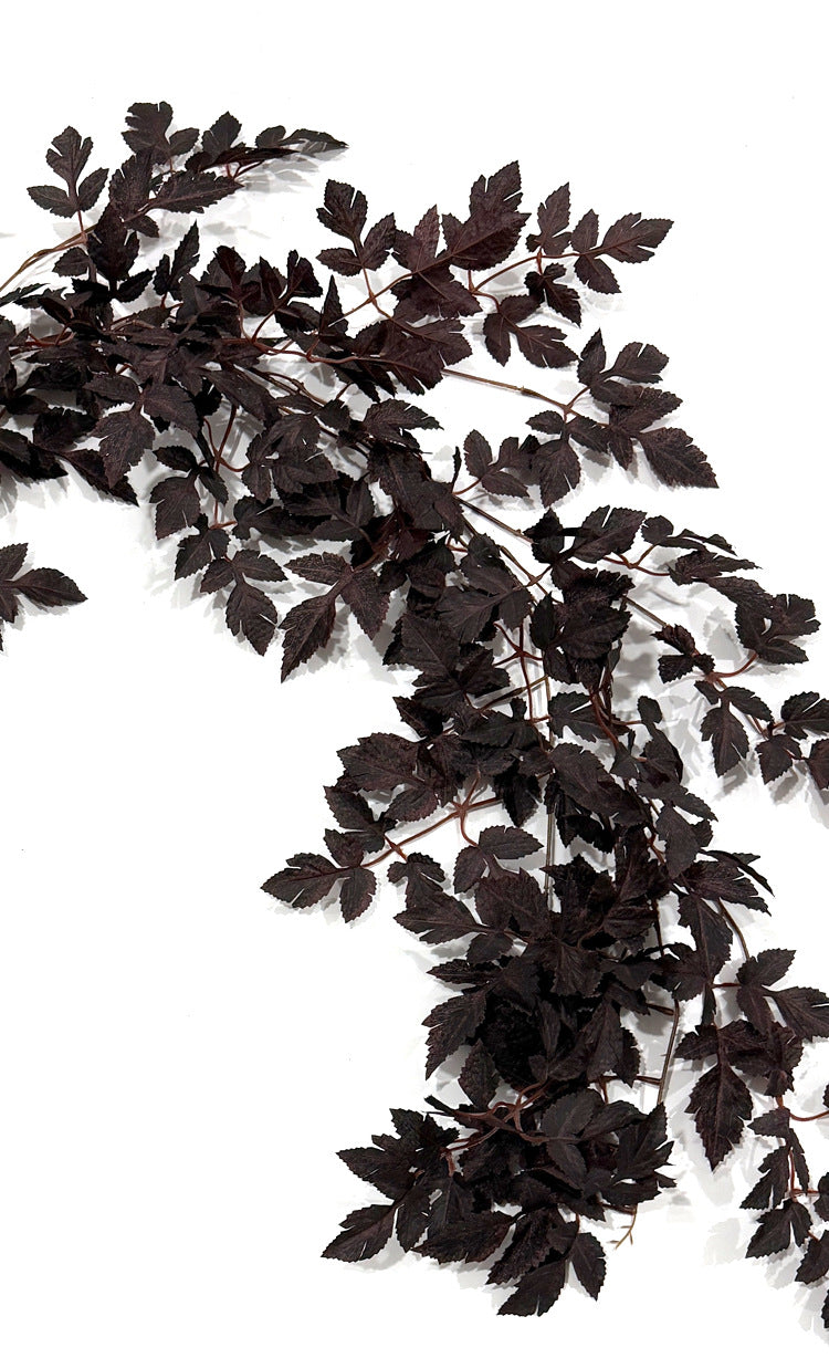 Artificial Trumpet Vine Garland with Maple Leaves, Events and Holiday Displays