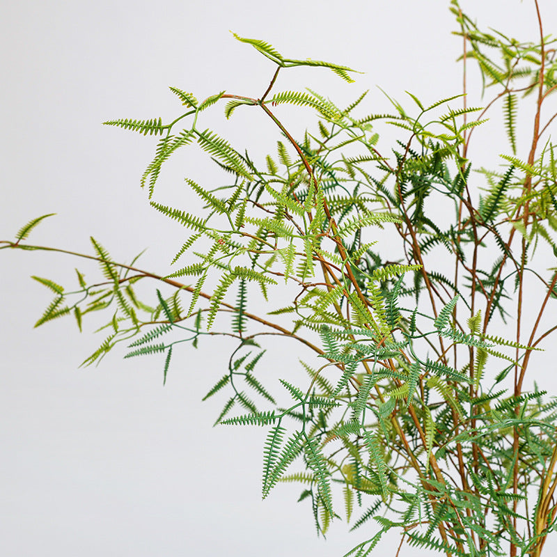 Single Stem Artificial Fern Leaf Plant, 47" Tall, Realistic Plastic Foliage for Home Decor, Wedding Arrangements, and Commercial Displays
