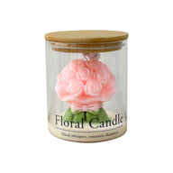 Rose Bouquet Scented Jar Candle - Ins Vibe Valentine's Day Gift Floral Glass Candle