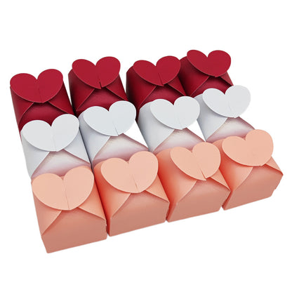 Bulk 50pcs Valentine's Day Candy Box For Wedding Party Guest Reception Packaging Box Wholesale