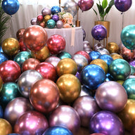 Bulk 50pcs 5 Inch Metallic Latex Balloons Set for Birthday Party Graduation Wedding Holiday Balloon Decoration Wholesale