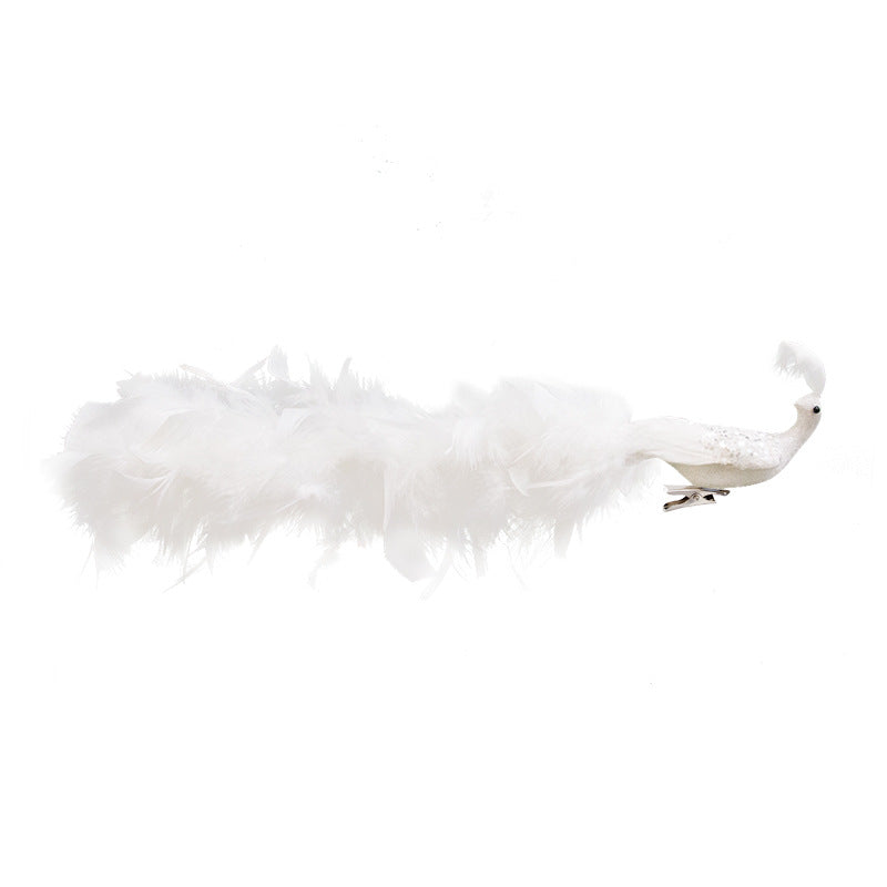 Artificial Peacock Feather Christmas Ornaments Bulk, Natural Feather Crafts for Xmas Tree Decor, Wholesale Quantity