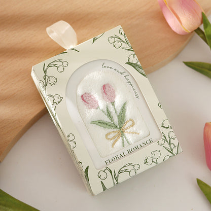 Bridal Shower Favor Embroidered Towel - Bridesmaid Gift | Women's Day Practical Small Gift