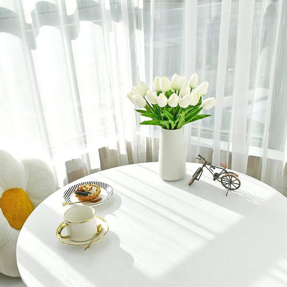 Bulk 20Pcs Silk Tulips  Artificial Flowers Bendable Stem for Mother's Day  Wedding Centerpiece Home Decor Wholesale