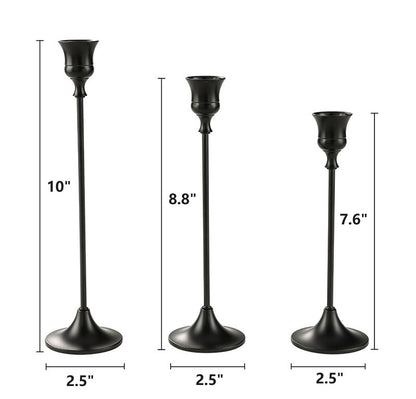 Bulk 3 Pcs Taper Candlestick Holders for Wedding Events Centerpiece Table Decor Wholesale