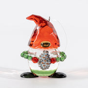 Transparent Christmas Elf Ornament with Pinecone, Holiday Table Decor, Bulk Wholesale Set