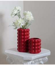 Bulk Set of 2 Modern Boho Ceramic Vase Decor for Living Room Bedroom Bookshelf Mantel Fireplace Coffee Table Wholesale