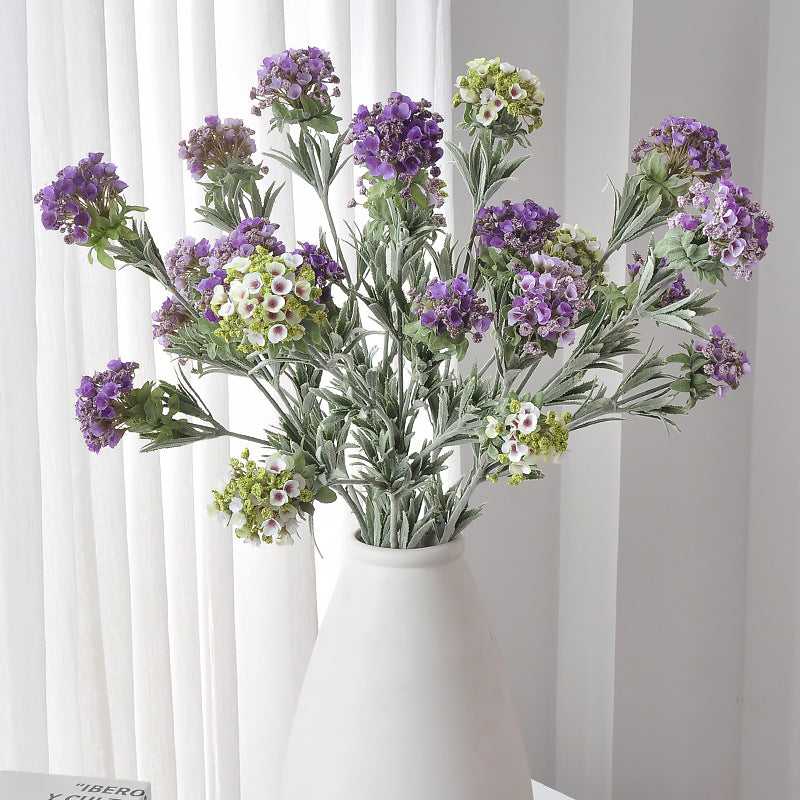 Single Stem Artificial Hydrangea Snowball Flower, 31" Tall, Silk-Like Fabric, Ideal for Home Decor, Weddings & Events