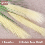 33 Inch Artificial Reed Grass 10 Pcs Faux Pampas Grass Bulk Outdoor Plants