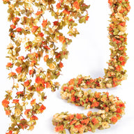 Bulk 8 Pcs Flower Garland 2025 Silk Rose Vine Greenilk Leaves Wedding Arch Boho Wall Decor Reusable Hypoallergenic Party Wholesale