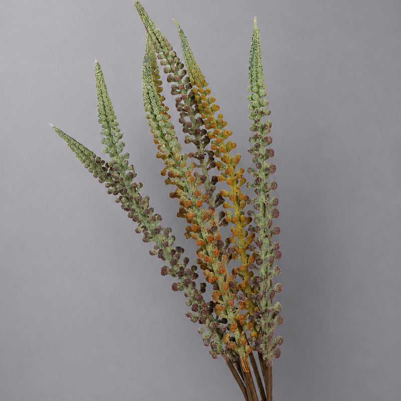 Artificial Foxtail Grass Stem, Faux Horsetail Greenery, Single Plastic Stem for Wedding, Home & Window Display