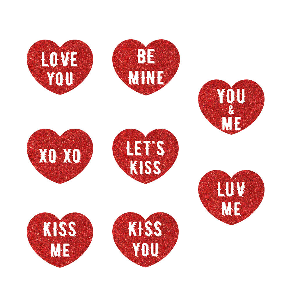 Valentine's Day Heart Hanging Decorations - 8 Patterns Party Supplies (3 Packs)