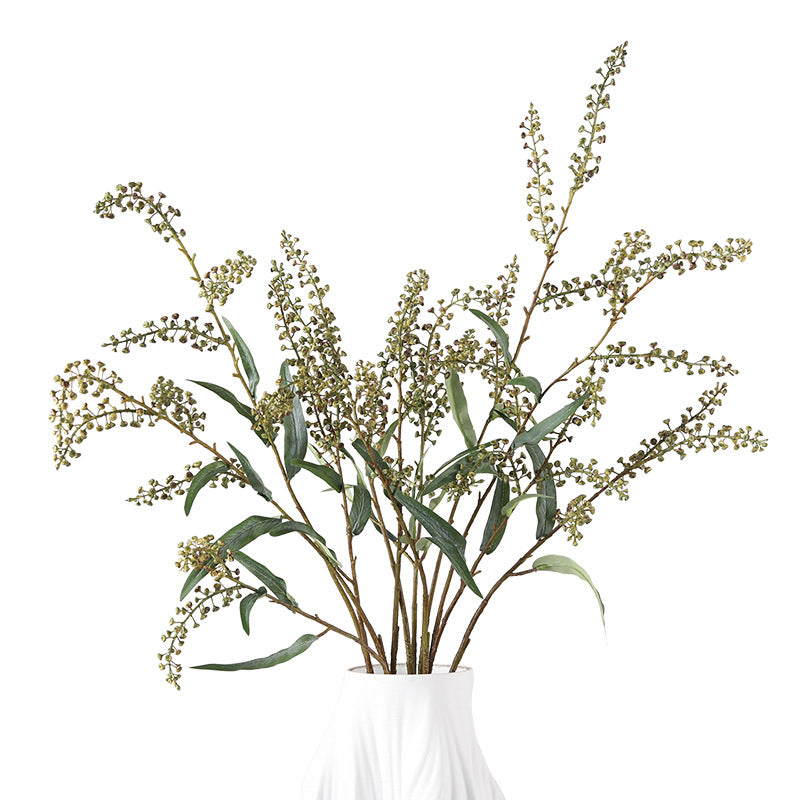 Artificial Long-Stem Salty Berry Bush, 43 Inches, PVC Indoor Wedding and Home Decor