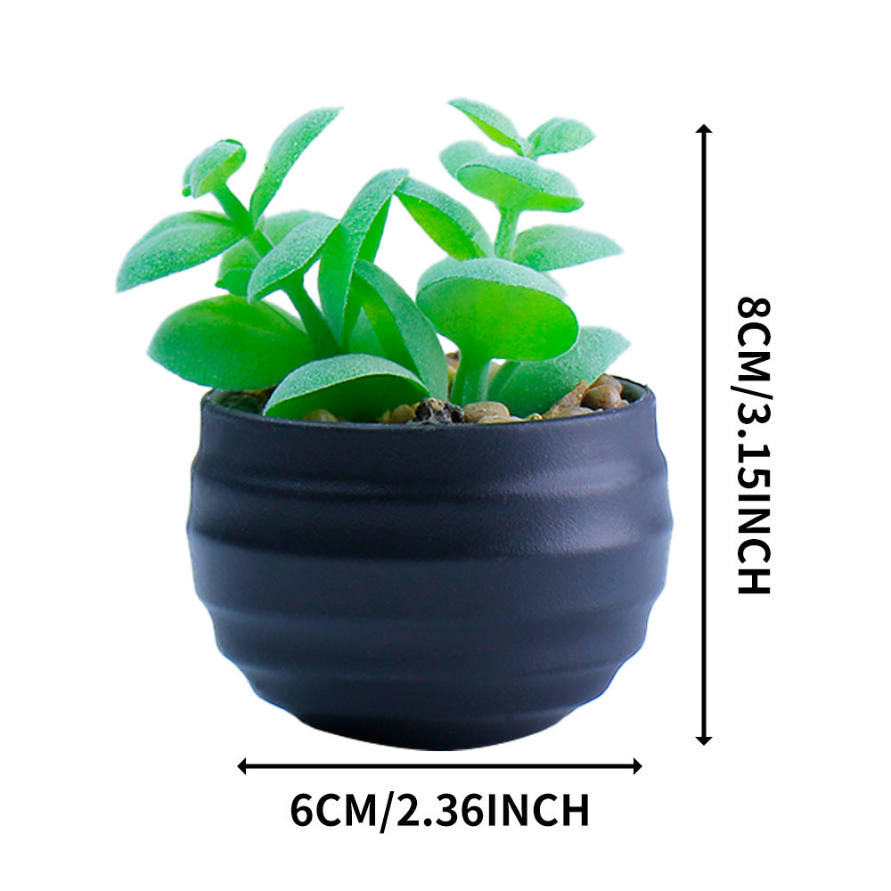 Bulk 2Pcs Succulents Plants 2025 Artificial 2.5 Inch Pots for Boho Bedroom Aesthetic & Office Zen Decor Hypoallergenic Wholesale