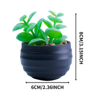 Bulk 2Pcs Succulents Plants 2025 Artificial 2.5 Inch Pots for Boho Bedroom Aesthetic & Office Zen Decor Hypoallergenic Wholesale
