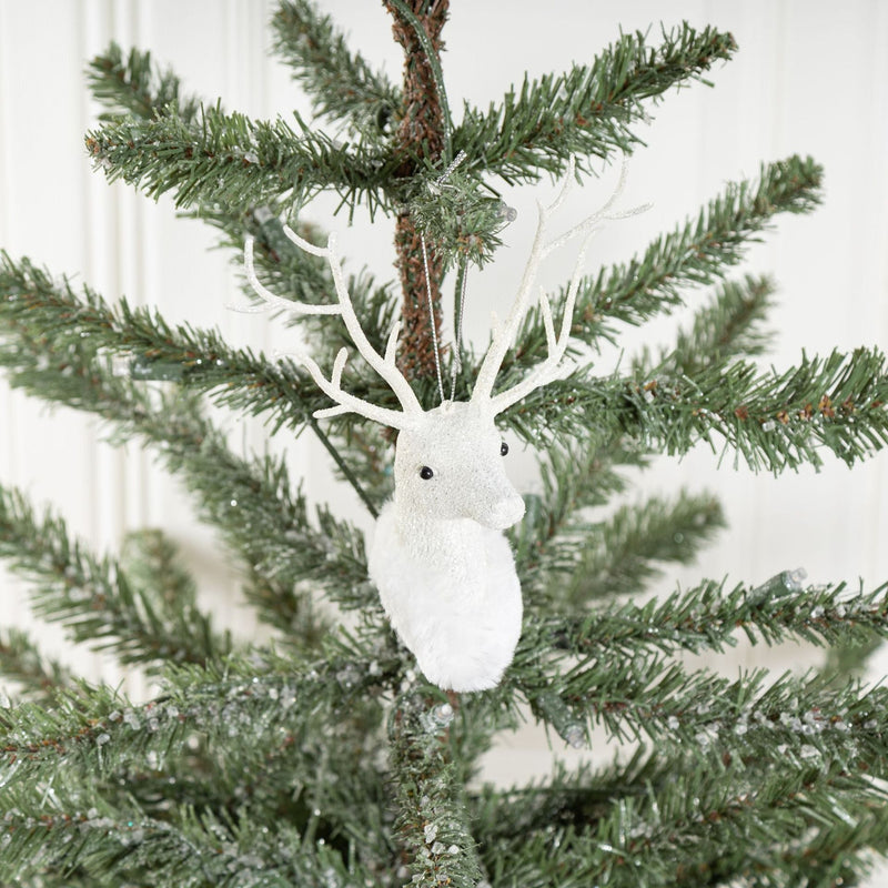 Bulk Christmas Ceramic Hanging Ornaments 3 Shapes Spherical Drop Deer for Xmas Party Decoration