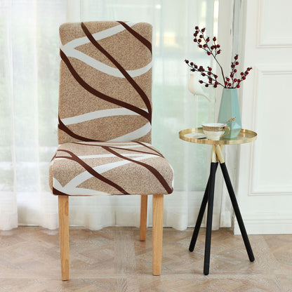Bulk 2 Pcs Printed Stretch Dining Chair Covers Removable Washable Chair Slipcover For Hotel Home Kitchen Decoration Wholesale