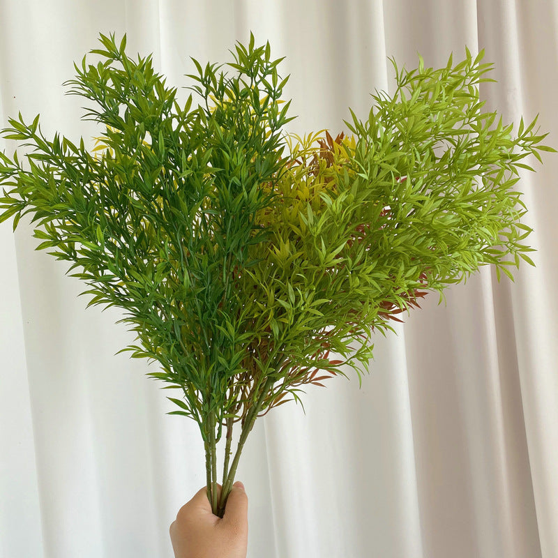 Single Stem Long Star Grass Artificial Plant, 32" Tall, Realistic Plastic Foliage for Weddings, Home Decor, and Commercial Spaces