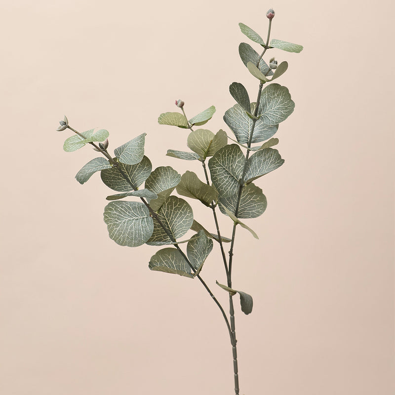 Artificial Eucalyptus Bush, Plastic PE/PVC Money Leaf Greenery, Bendable Stem, for Home, Wedding & Window Displays