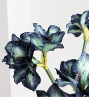 Velvet Amaryllis Stem 24 Inch Artificial Flower Silk Material