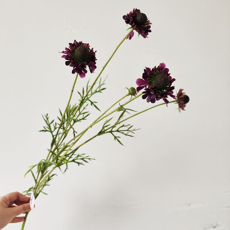 Artificial Daisy and Orchid Bush with 5 Blooms, 29" Tall, Silk-Like Fabric, Indoor Decor for Home and Events