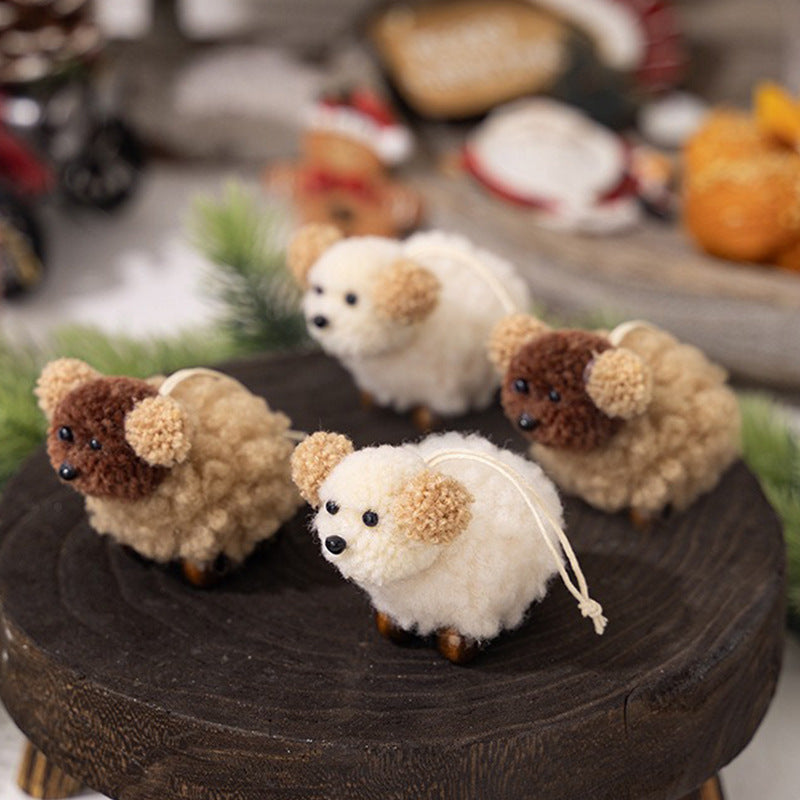 2025 Puppy Christmas Ornaments - Felt DIY Hanging Decor for Christmas & Eid