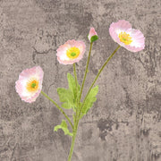 23 Inch Artificial Silk Poppy Flower Stems Spray Style, 10 Pcs