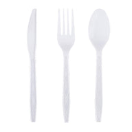 Bulk 60 Pcs Disposable Tableware Set Plastic Colored Knives Forks Spoons Set Wholesale