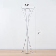 Premium Ornate Metal Floral Vase Centerpiece Rust Resistant Wedding Banquet Decor Hollow Out Anniversary Ceremony Table Settings