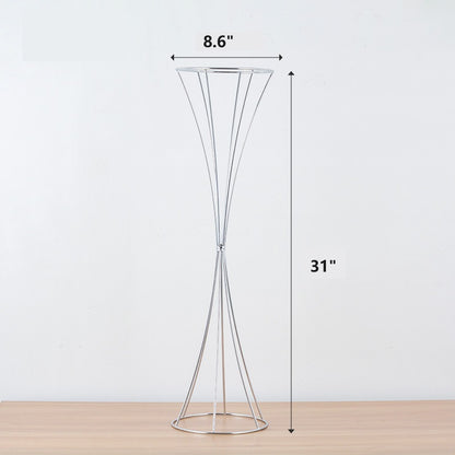 Premium Ornate Metal Floral Vase Centerpiece Rust Resistant Wedding Banquet Decor Hollow Out Anniversary Ceremony Table Settings