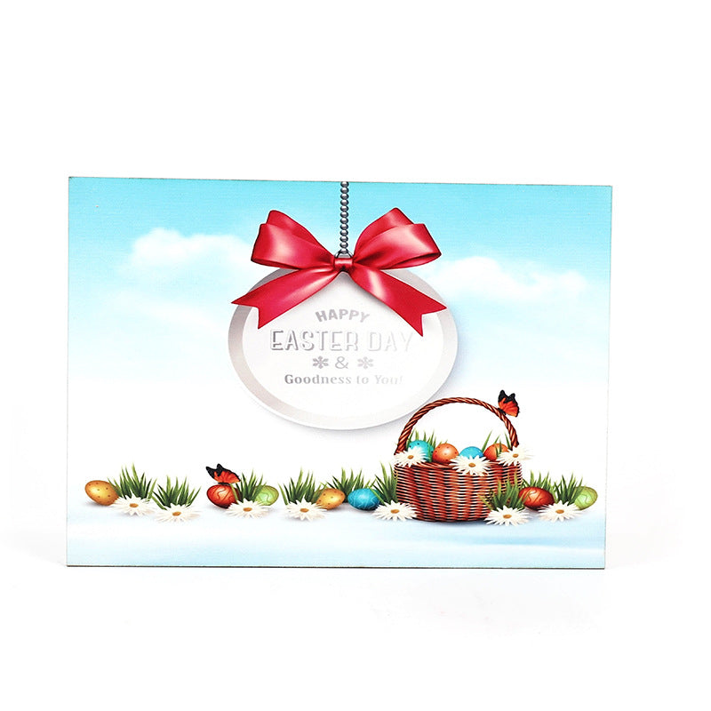 10x14 Inch Easter Garden Bunny Egg Decor - Party Backdrop Prop | Indoor Easter Decoration